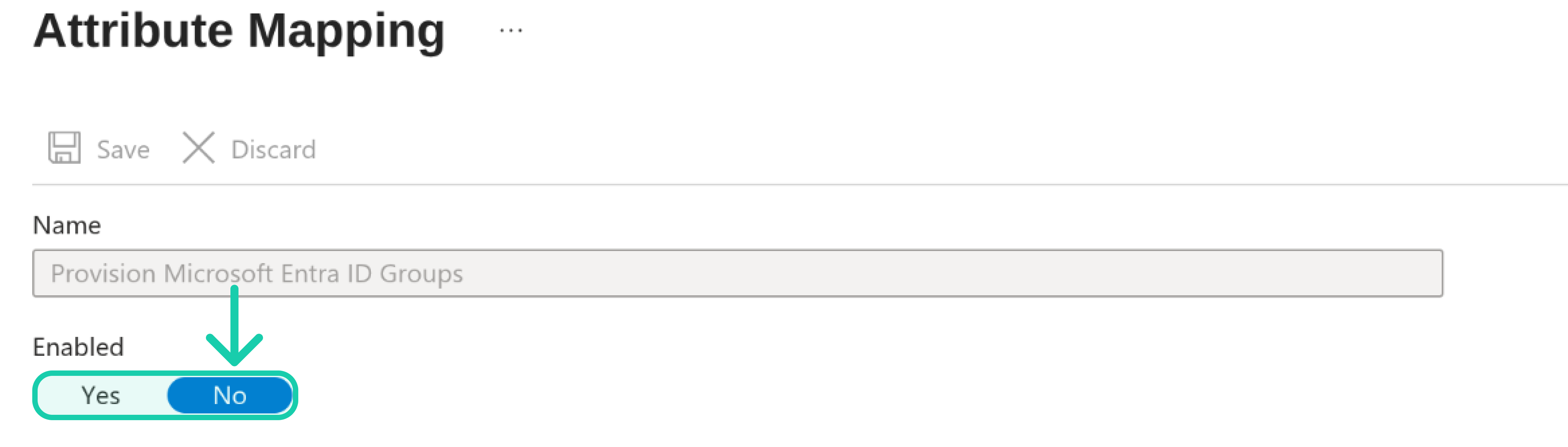 disable the groups mapping
