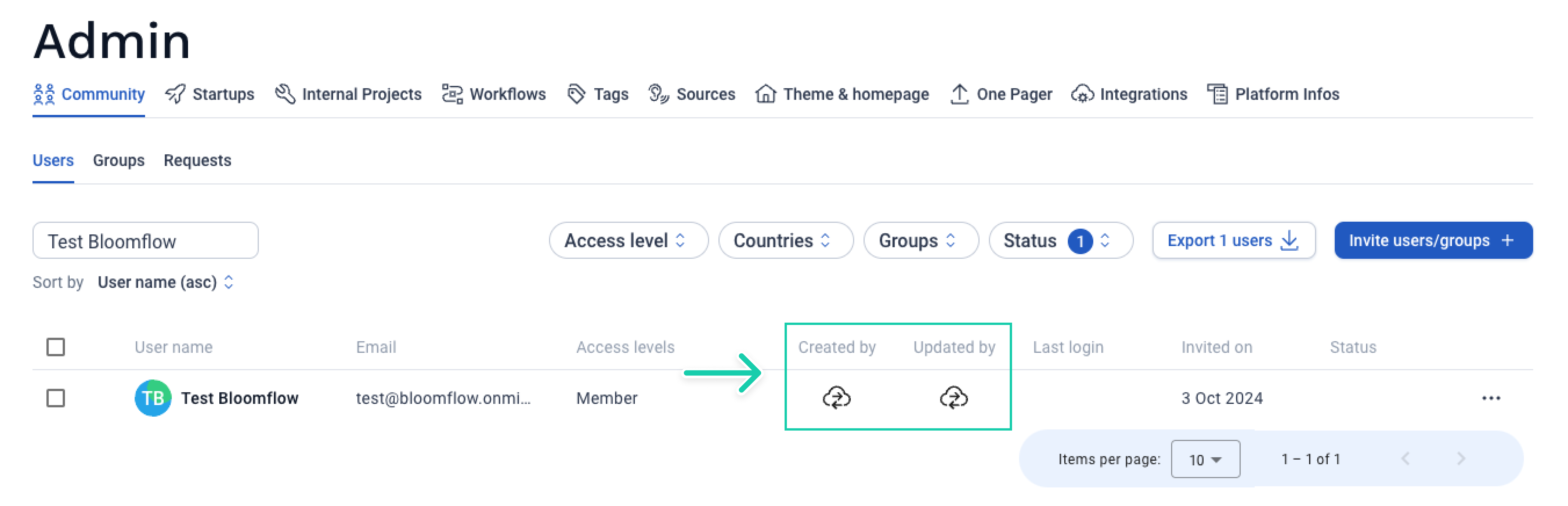 admin bloomflow