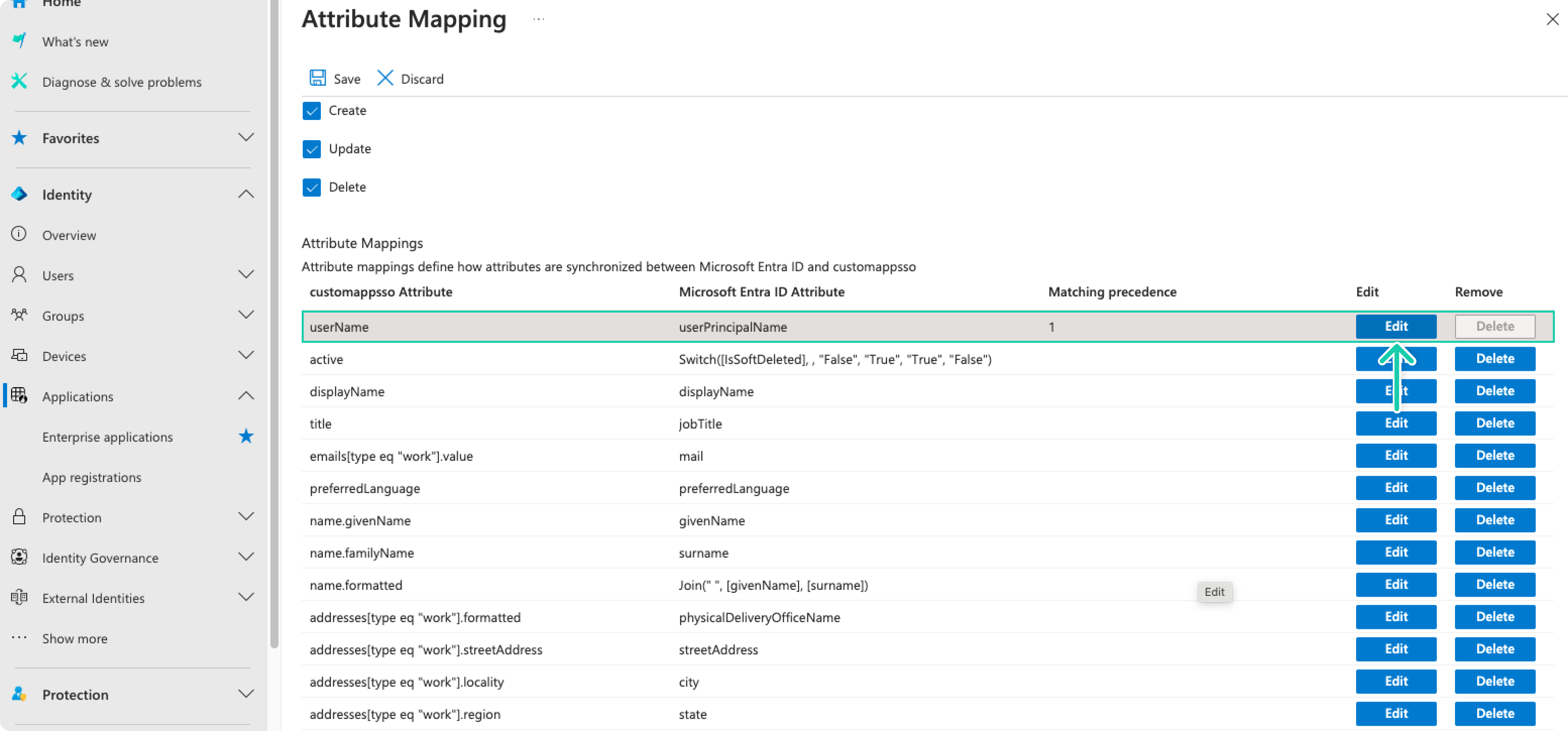 edit provisioning