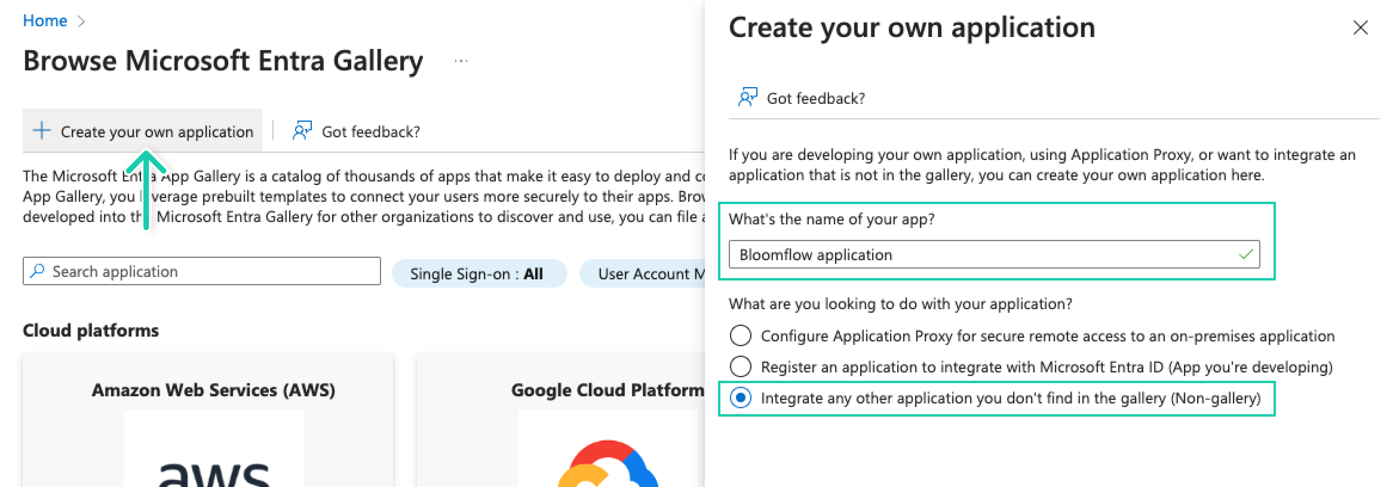 create app